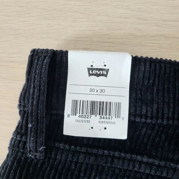 Levi's 315 Shaping Bootcut Corduroy Jeans Black Mid Rise Button Zip Size 30 10 - Picture 8 of 12